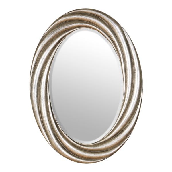Antique Silver Vortex Oval Mirror, 22x30 Kirklands