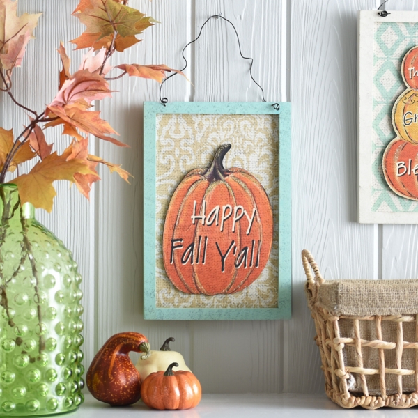 Happy Fall Y'all Framed Sign Kirklands