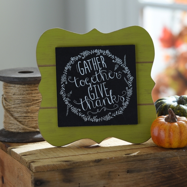 Gather Together Chalk Art Easel Plaque Kirklands