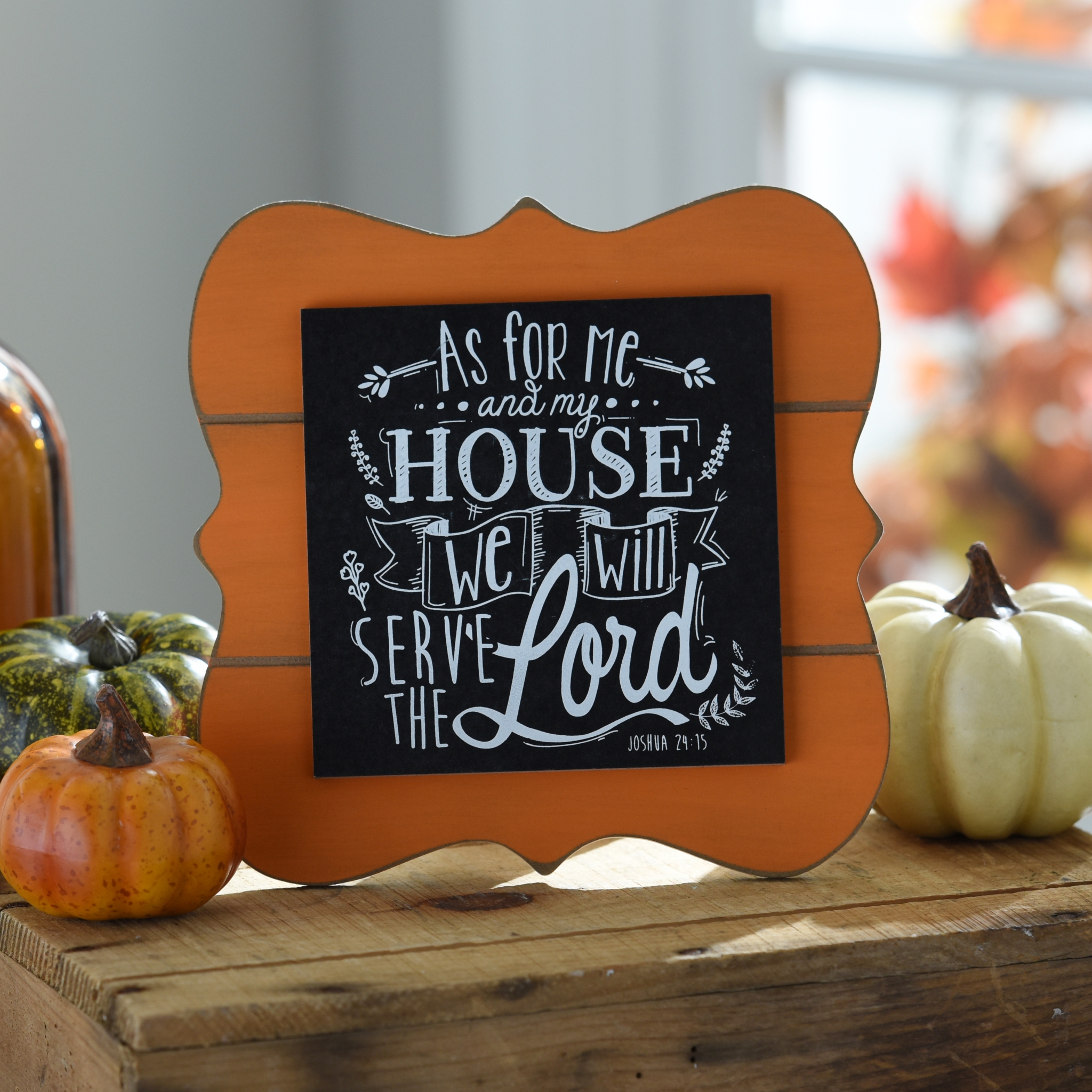 Serve the Lord Chalk Art Easel Plaque Kirklands