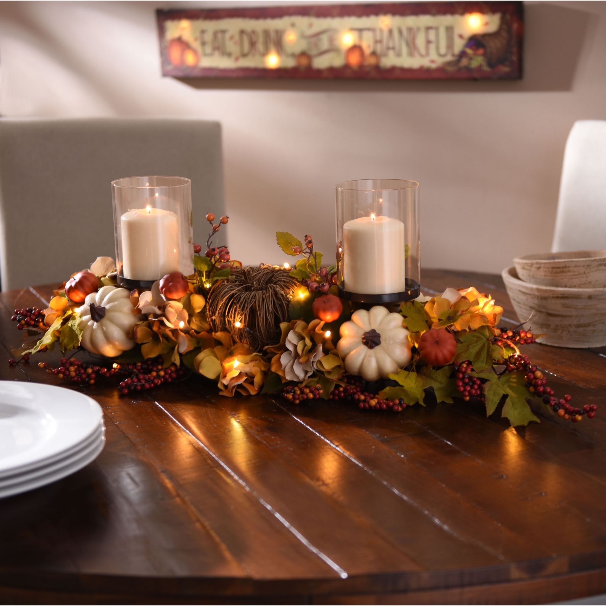 PreLit Pumpkin Centerpiece Kirklands