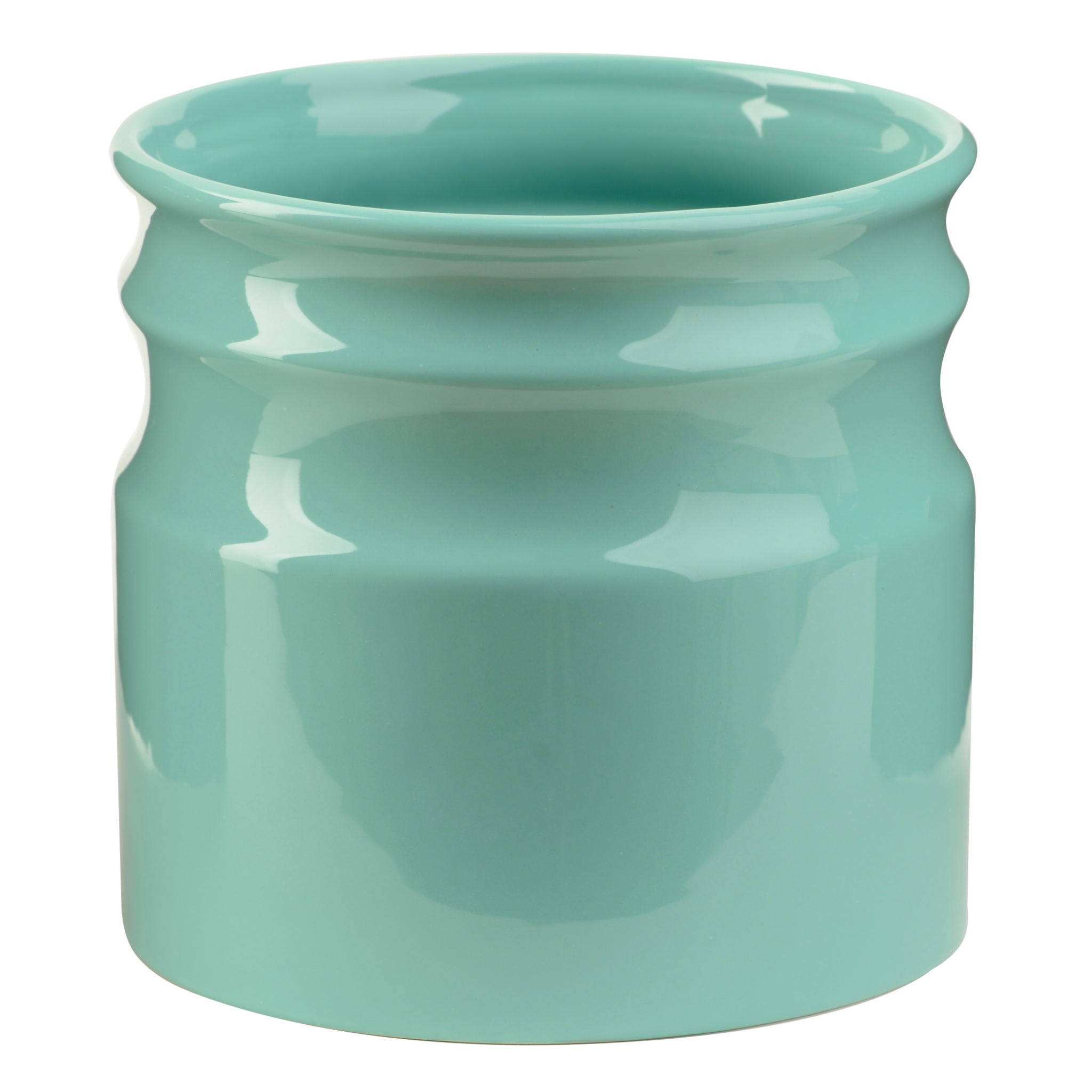 Turino Aqua Ceramic Utensil Holder Kirklands