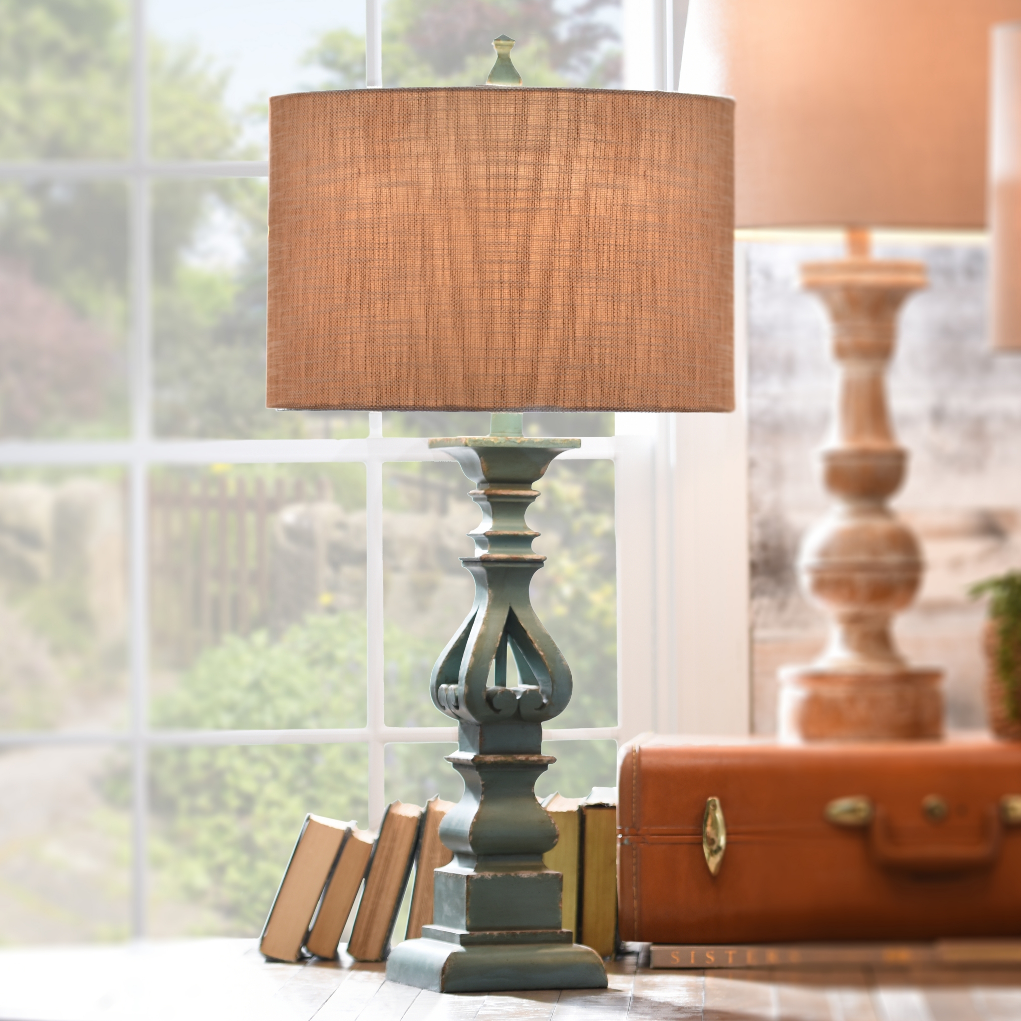 Cutout Turquoise Table Lamp Kirklands