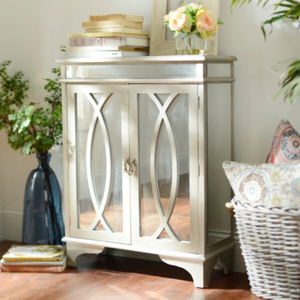 Silver Mirrored Oval Kirklands