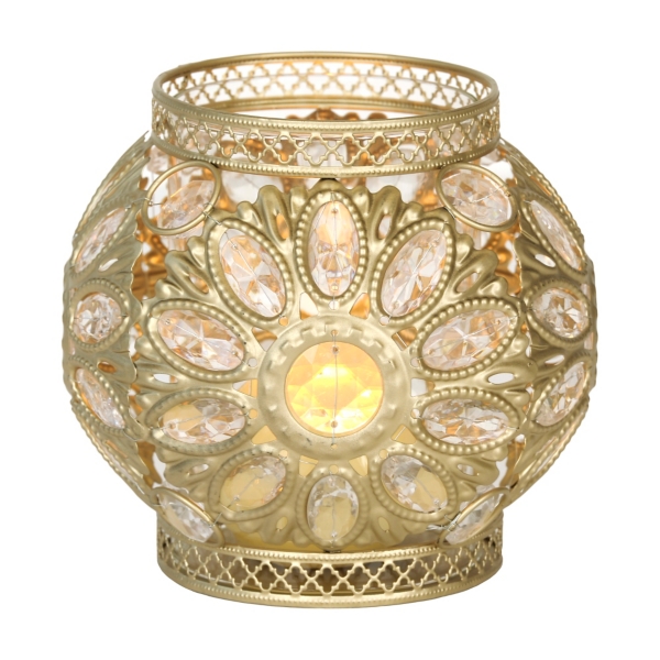 Champagne Jeweled Lantern Kirklands
