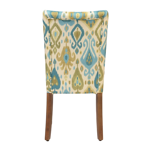 Blue and Green Ikat Parsons Chair Kirklands