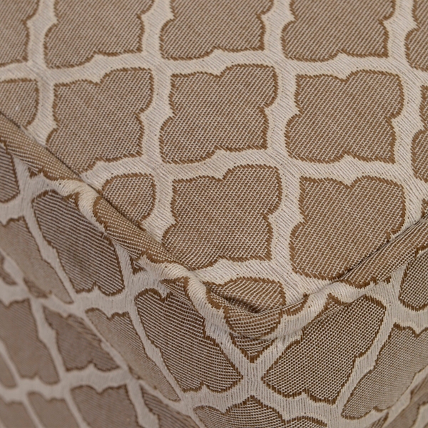 Brown Quatrefoil Storage Ottoman Kirklands