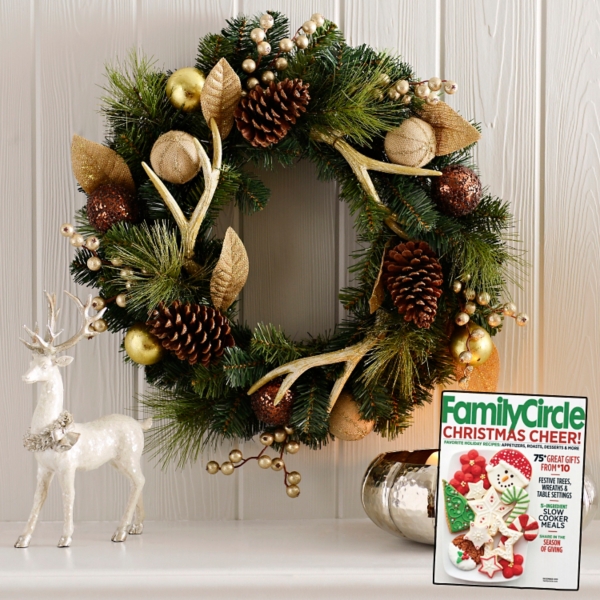 Metallic Antler Wreath Kirklands
