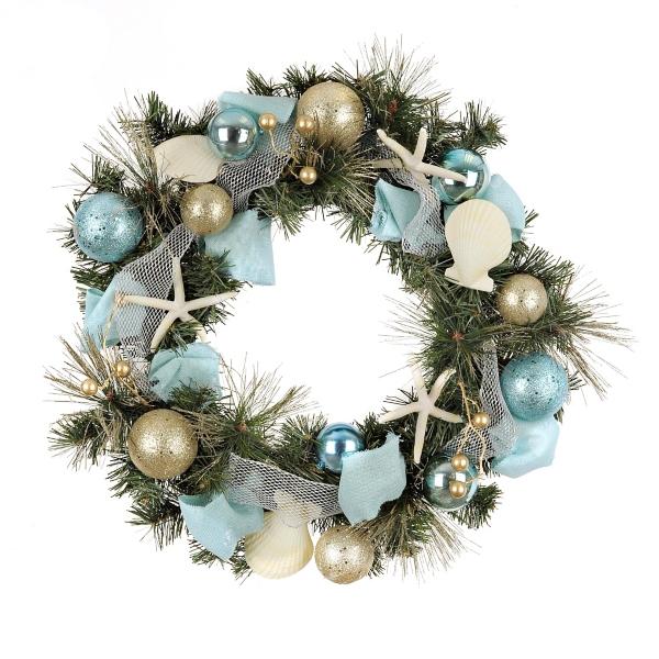 Aqua Coastal Wreath Kirklands