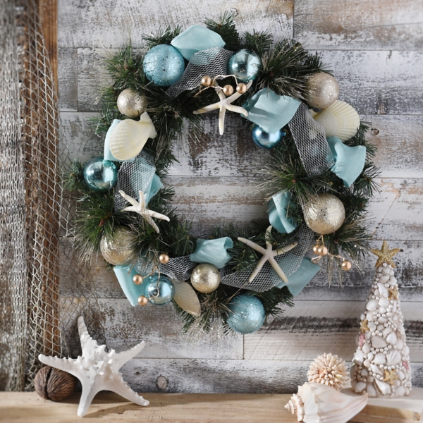 Aqua Coastal Wreath Kirklands