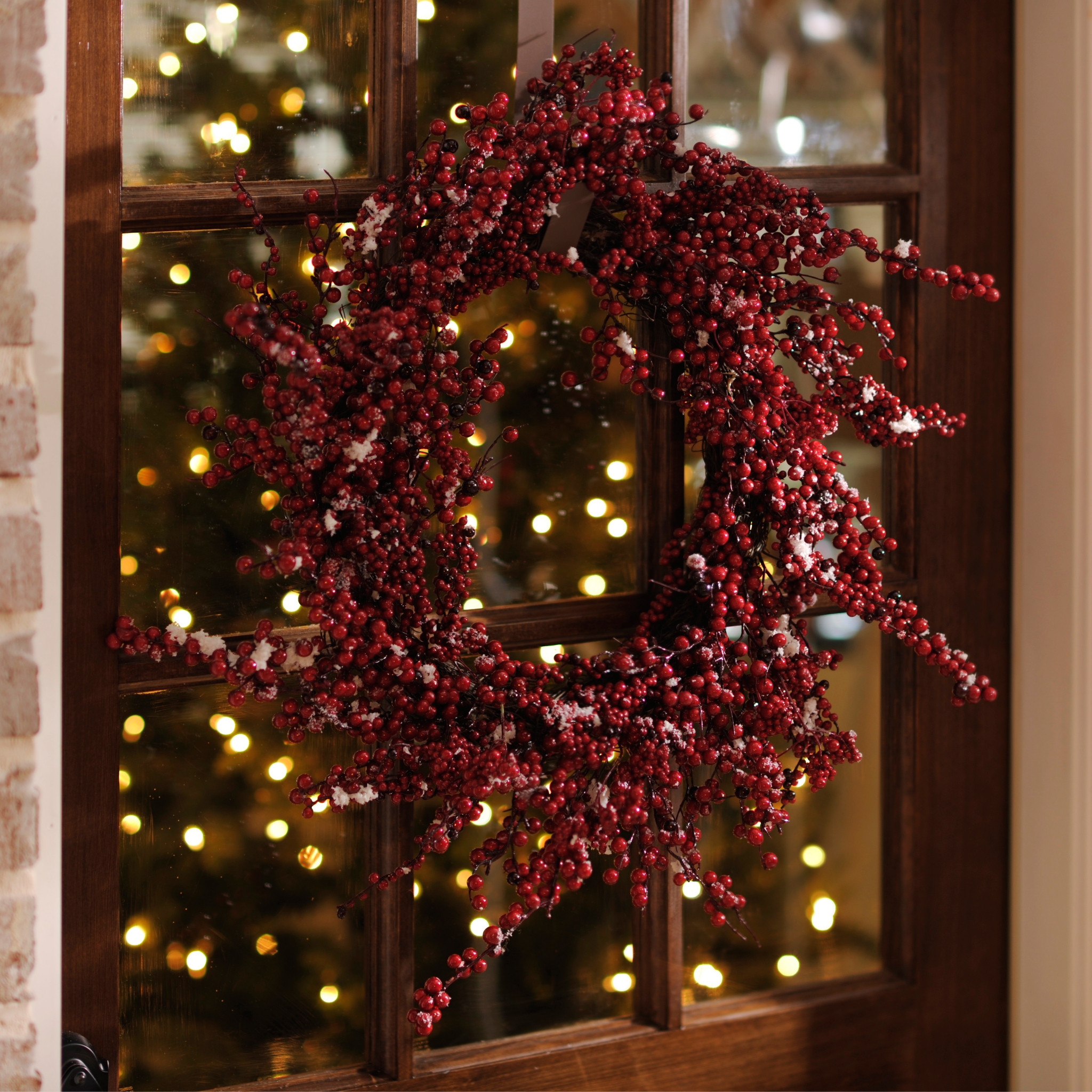 Frosted Red Berry Wreath Kirklands