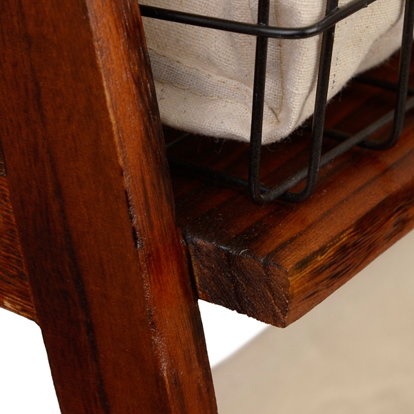 Brown Storage Basket Wooden Ladder Shelf Kirklands