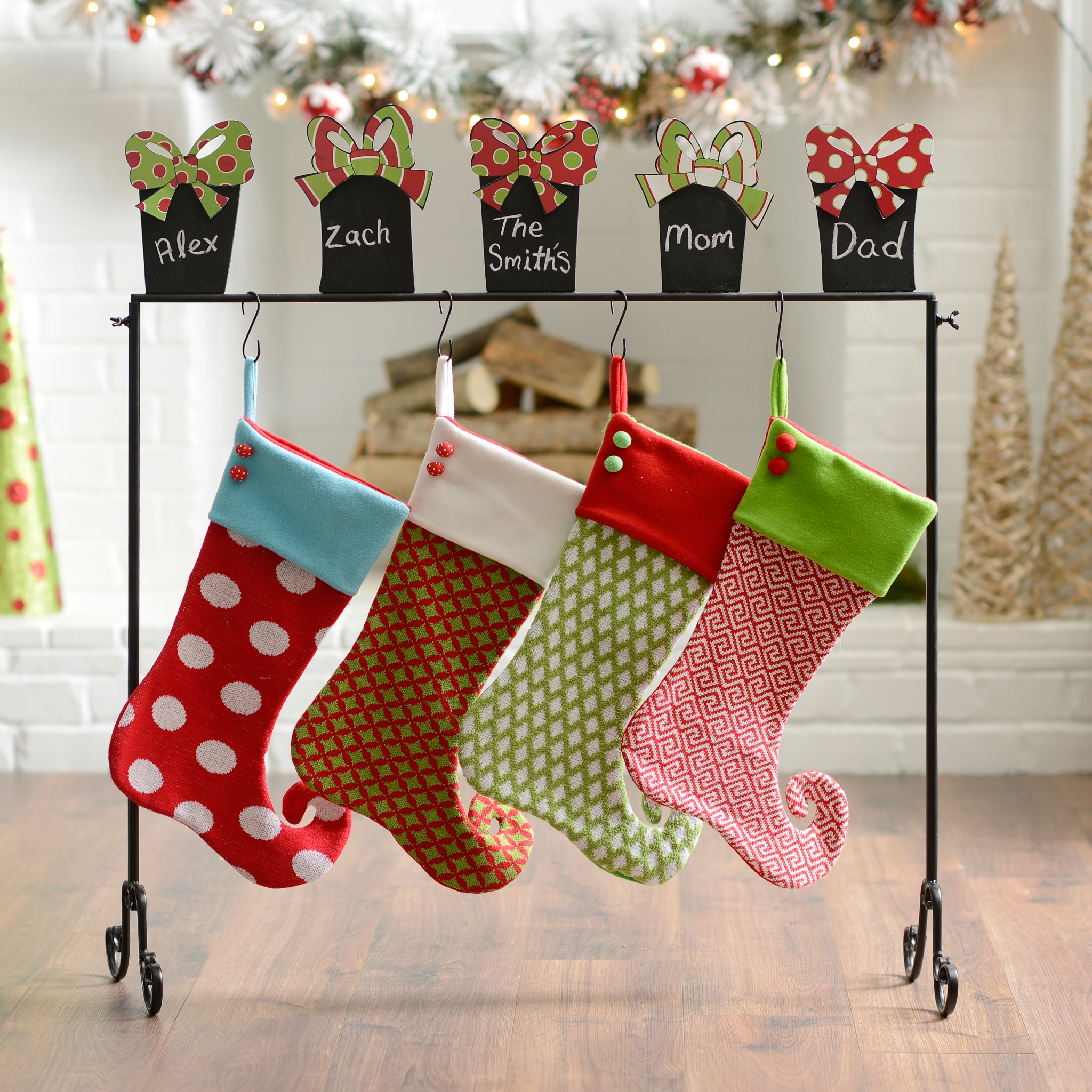 Chalkboard Presents Stocking Holder Kirklands