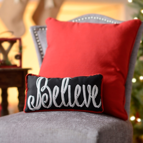 Believe Chalk Art Pillow Kirklands