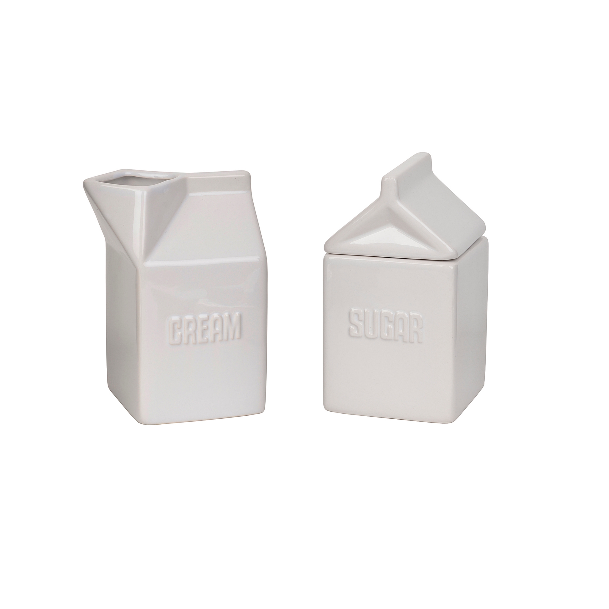 Cream and Sugar Ceramic Cartons, Set of 2 Kirklands