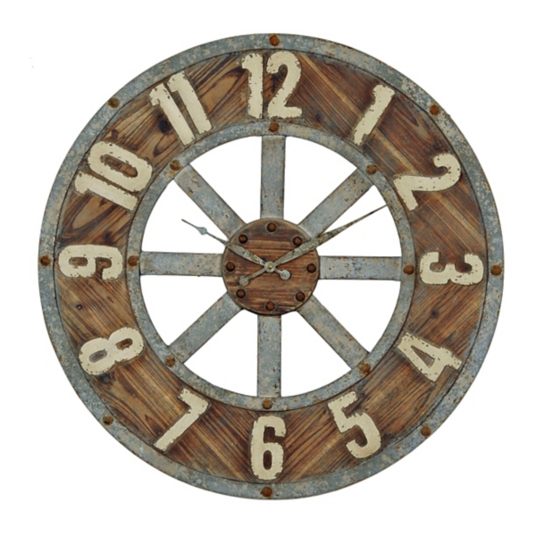 Distressed Garrison Wooden Clock Kirklands