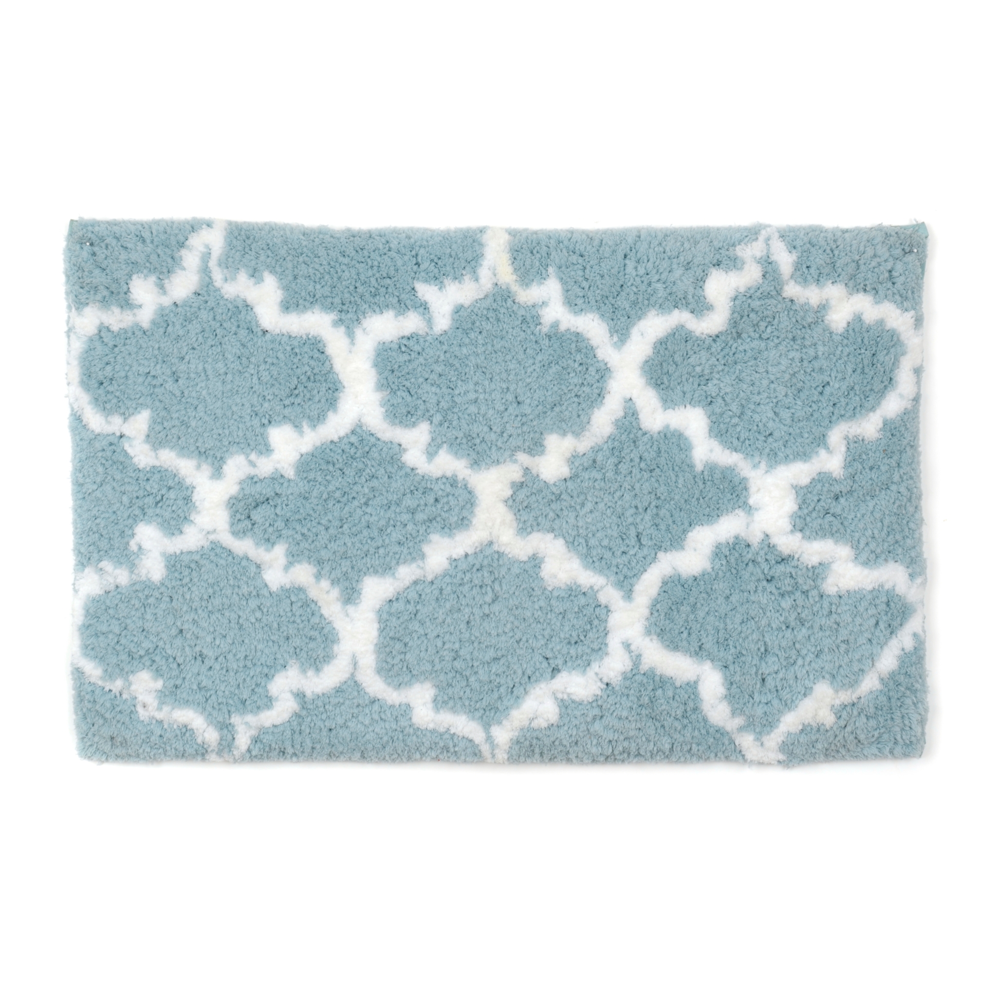 Blue and White Heavenly Bath Mat Kirklands