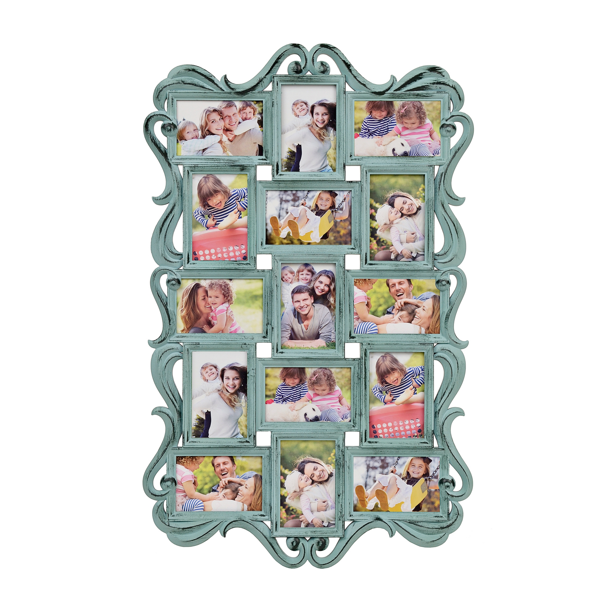 Turquoise Ornate Scroll 15Opening Collage Frame Kirklands