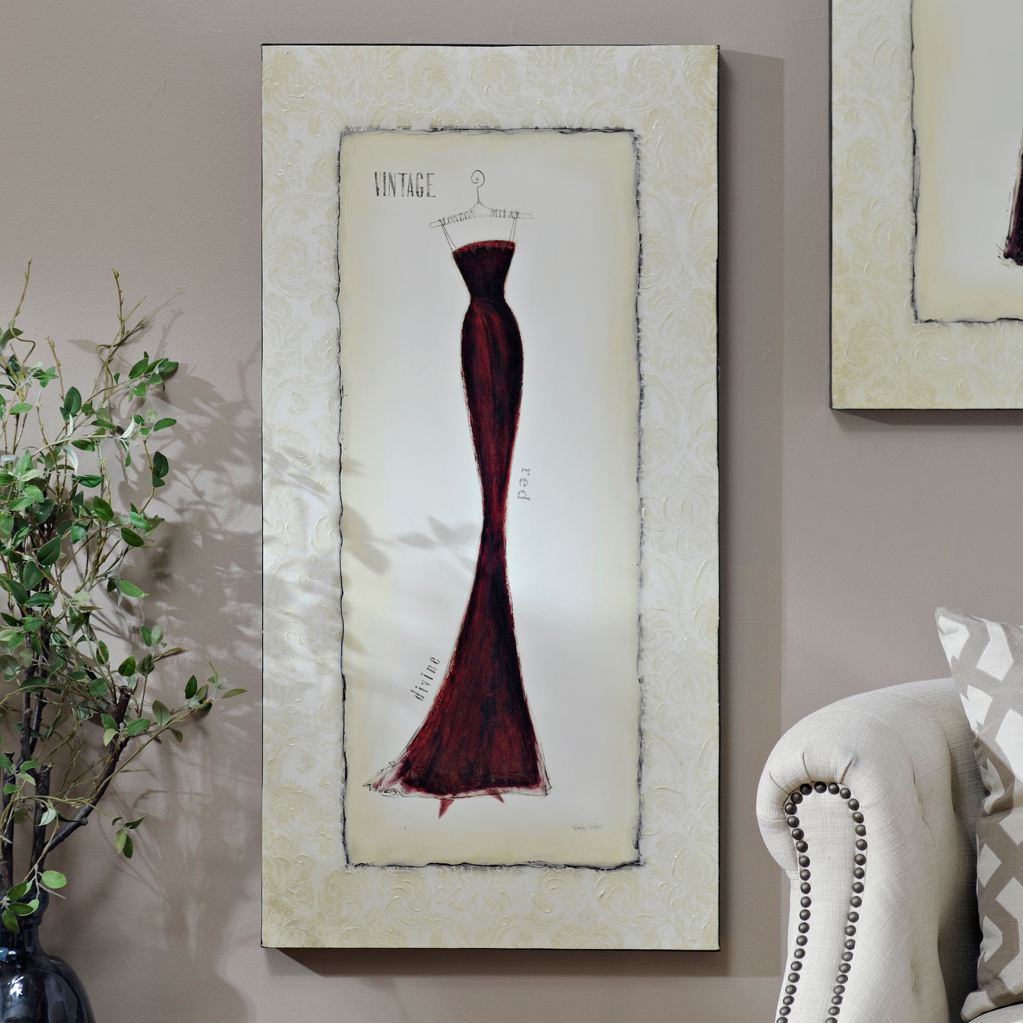 Vintage Red Dress Canvas Art Print Kirklands