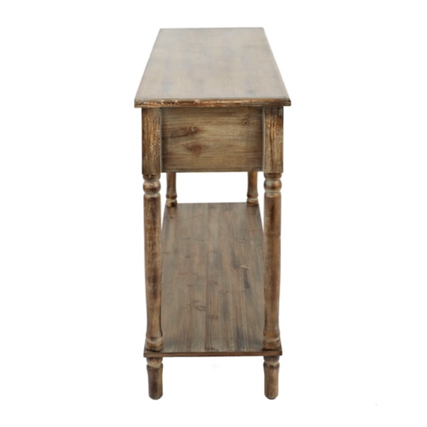 Distressed Rustic Mirrored Console Table Kirklands