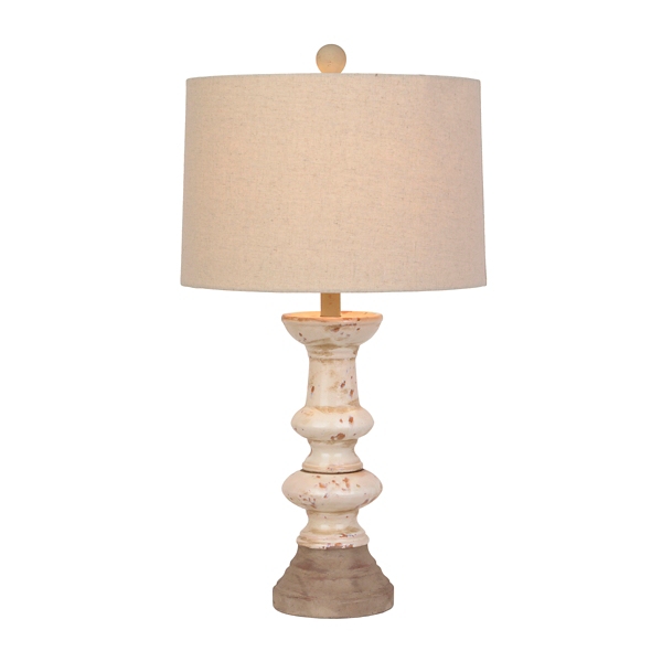 Vintage White Wash Ceramic Table Lamp Kirklands