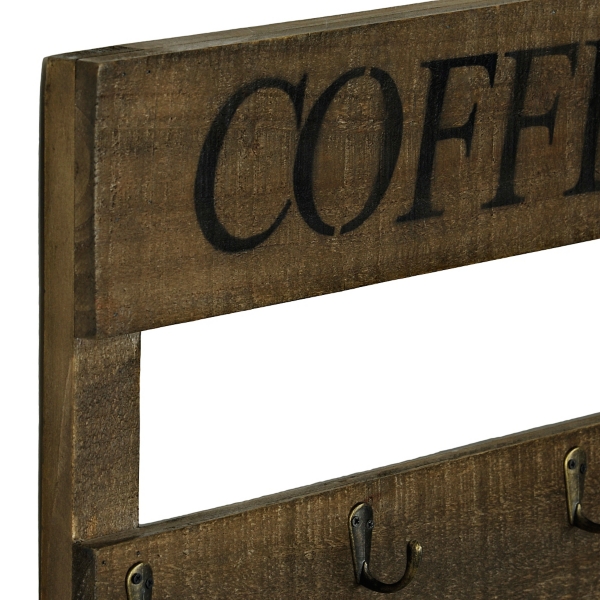 Coffee Mug Hanger Wood Plank Plaque Kirklands