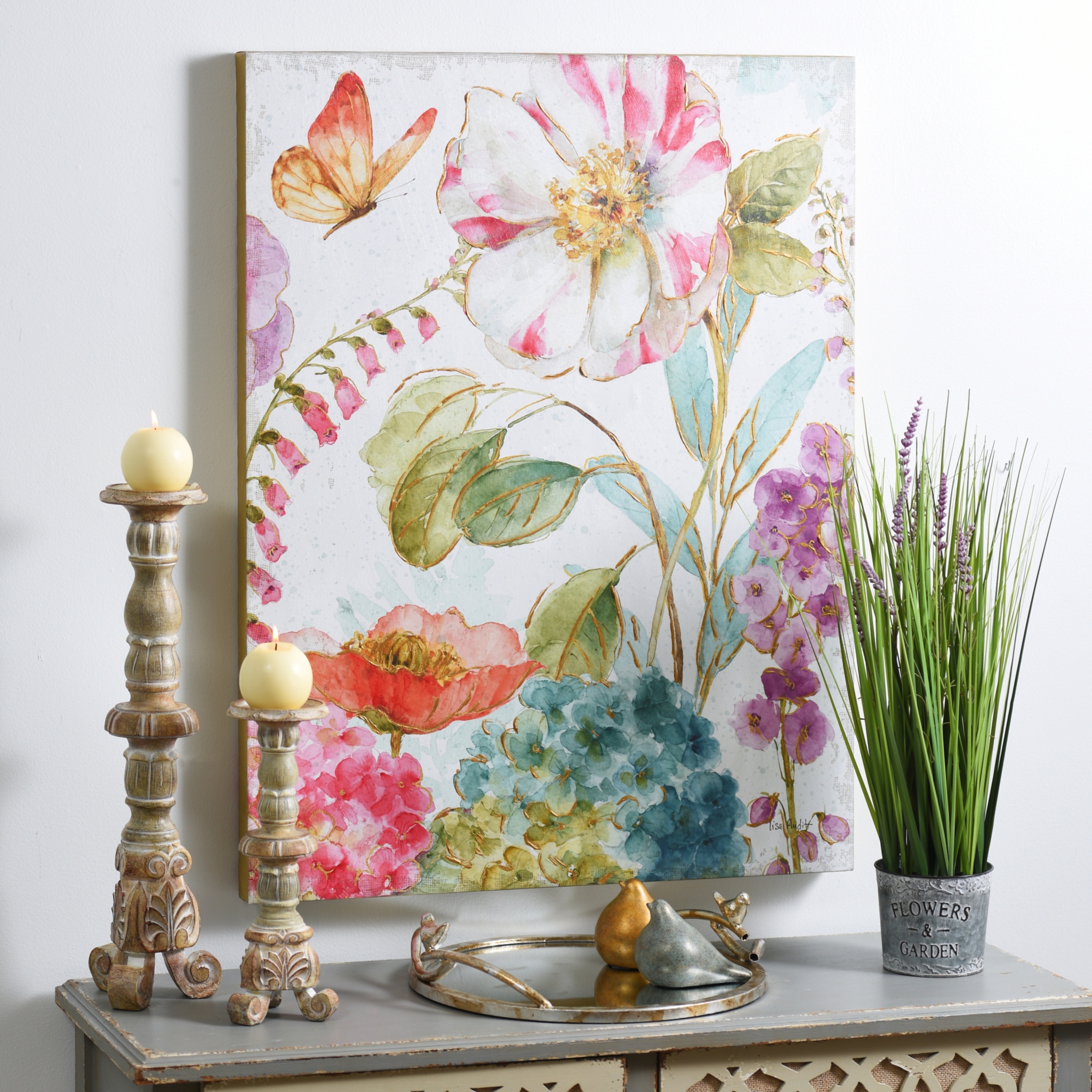 Rainbow Garden Canvas Art Print Kirklands