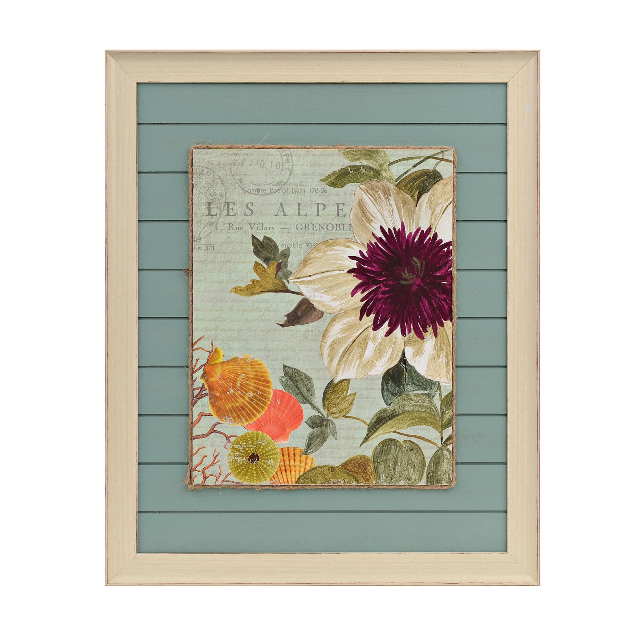 Kirklands Framed Art
 Seaside Botanical I Framed Art Print