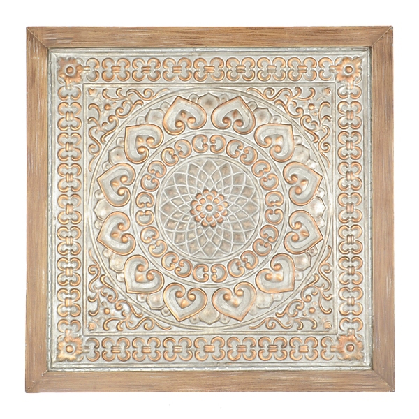 Galvanized Embossed Medallion Metal Plaque Kirklands