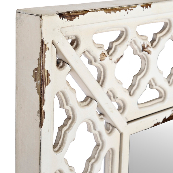 Antique Cream Open Trellis Mirror Kirklands
