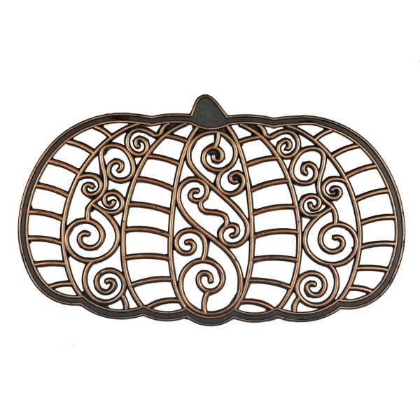 Rubber Pumpkin Doormat Kirklands