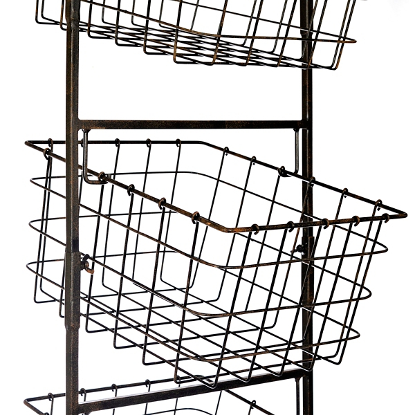 Bronze 3Tier Metal Basket Tower Kirklands