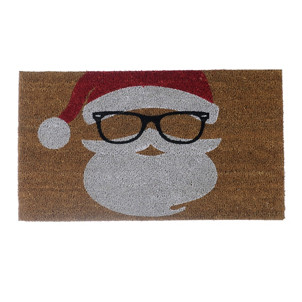 Hipster Santa Doormat Kirklands