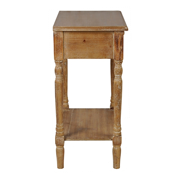 Wood Clover Mirror Side Table Kirklands