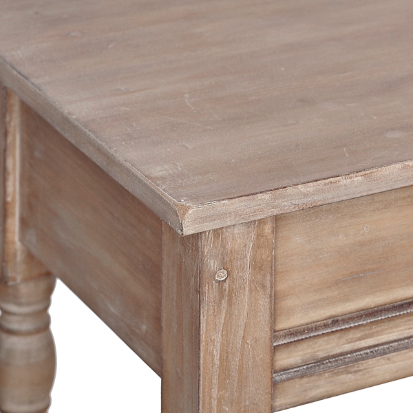 Weathered Wooden Double Console table Kirklands