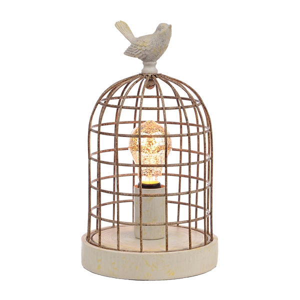 Rustic Bird Cage Edison Lamp Kirklands
