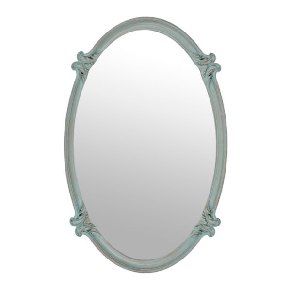 Blue Victorian Oval Mirror Kirklands