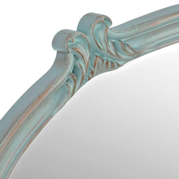 Blue Victorian Oval Mirror Kirklands