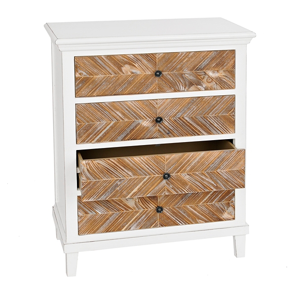 Chevron 4Drawer Wood Chest Kirklands