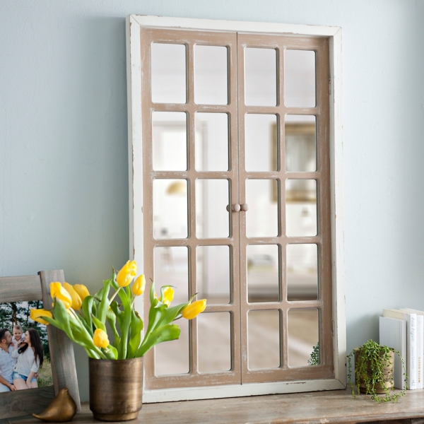 Farmhouse Paned Window Mirror Kirklands