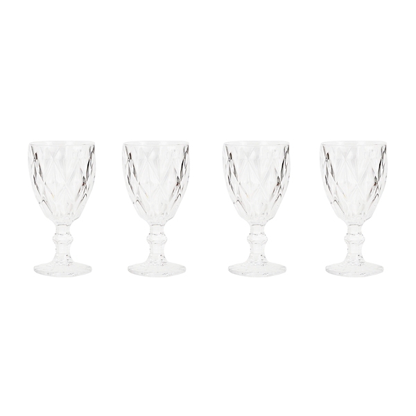 Clear Treasure Glass Goblets, Set of 4 Kirklands