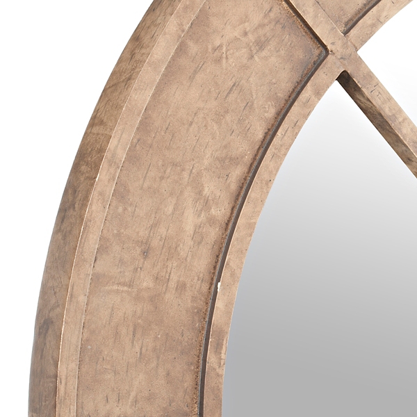 Natural Wood Chalet Arch Wall Mirror Kirklands
