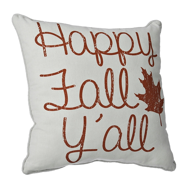 Harvest Happy Fall Y'all Pillow Kirklands