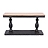 Distressed Black Double Pedestal Console Table | Kirklands