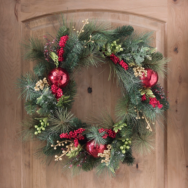 Christmas Wreaths and Wreath Hangers