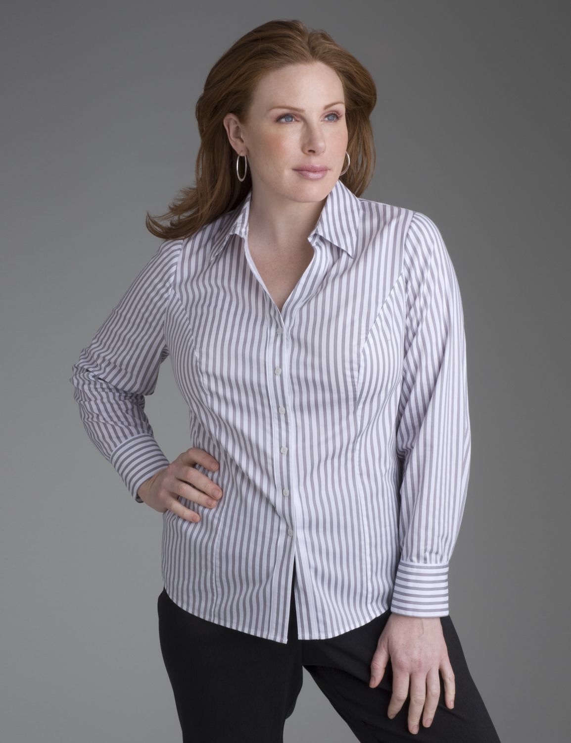 Ribbon-trim woven shirt::Tops~~shirts & blouses