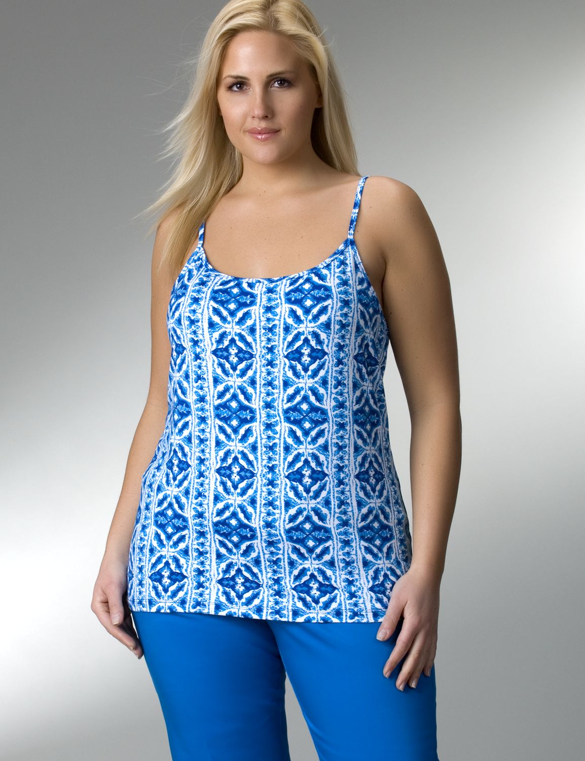 Stretch knit print cami → $14.62