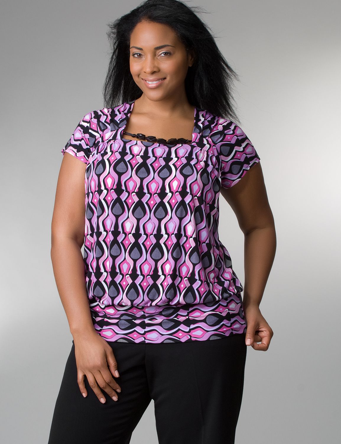 Square-neck tunic