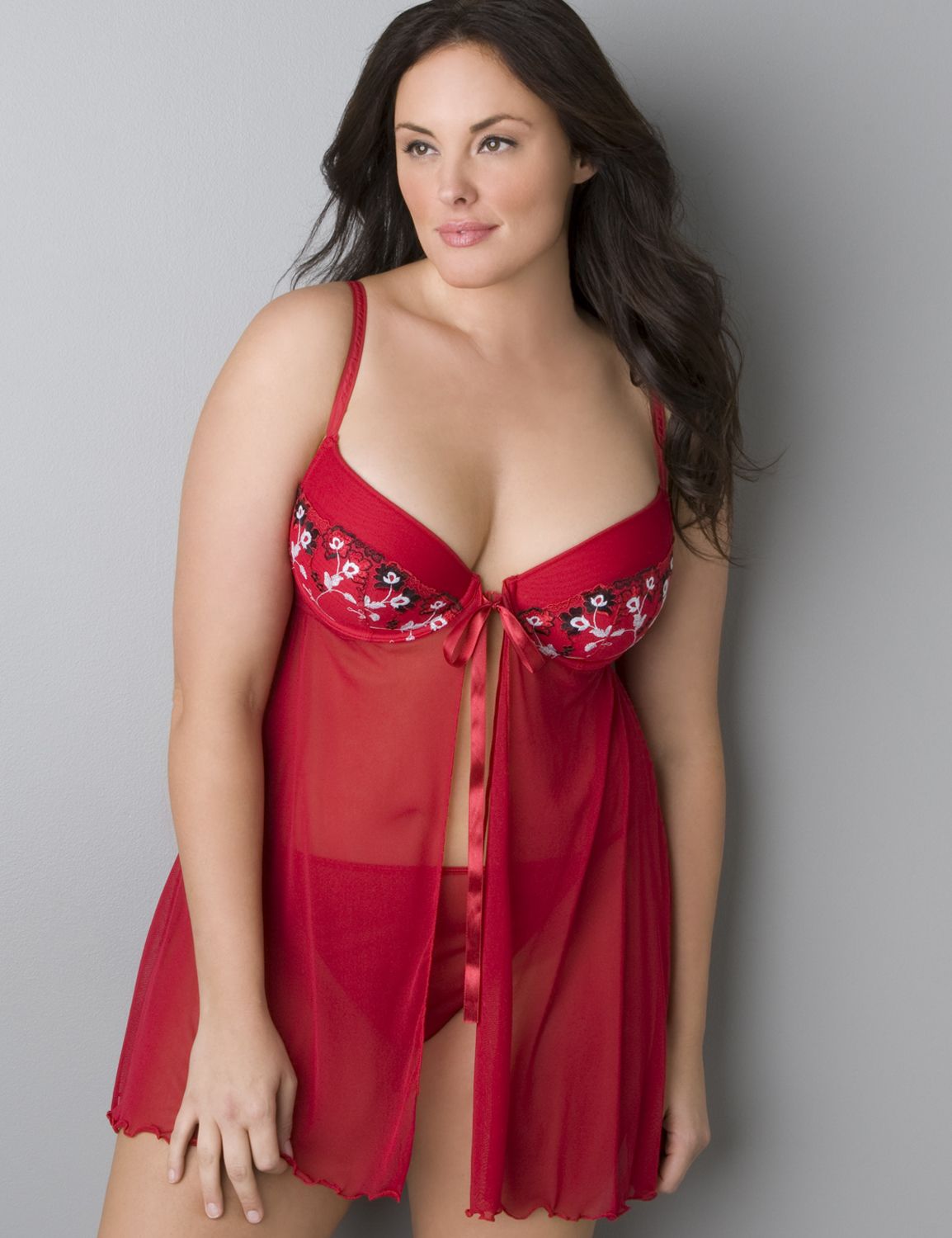 Lane Bryant Embroidered babydoll