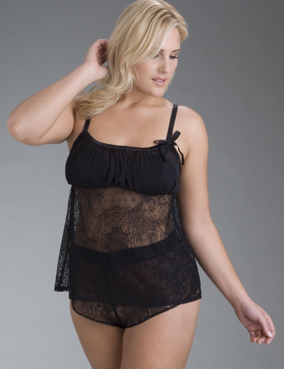Lane Bryant Lace cami and short set